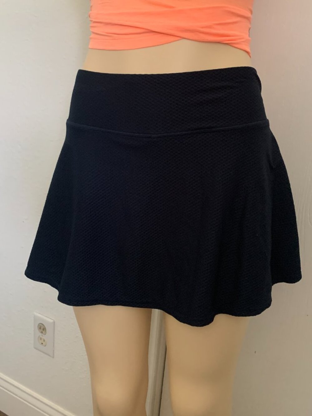 Kyodan Women's Tennis/pickle ball Skirt Navy Blue 3 Layer Ruffle S